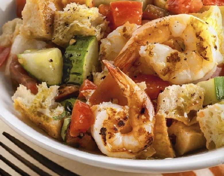 Panzanella With Grilled Shrimp 