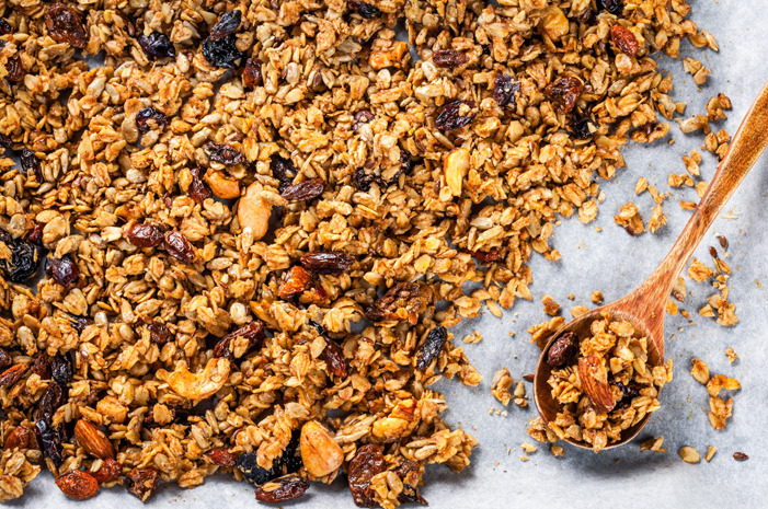 10-Minute Coconut-Cranberry Skillet Granola