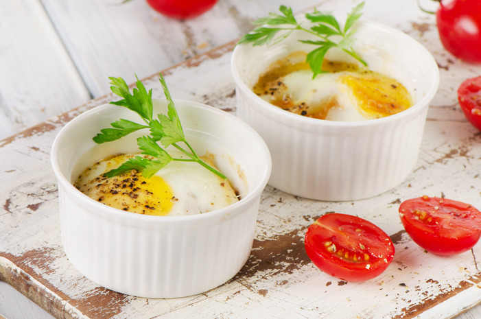 Savory: Individual Baked Eggs