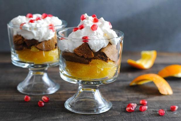 Pomegranate, Orange, and Gingersnap Parfaits Recipe