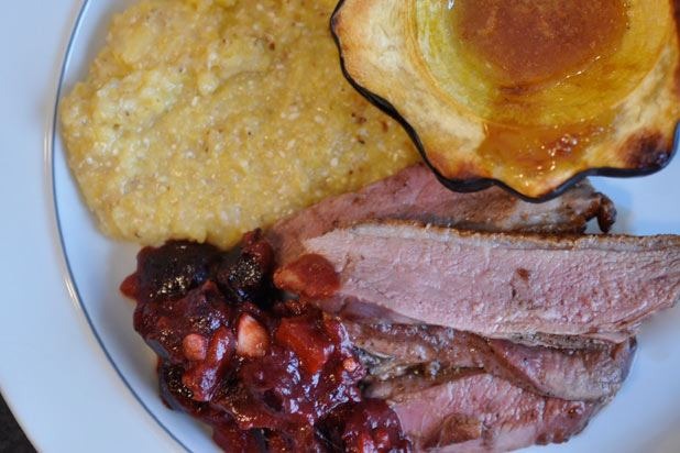 Santa's Duck Breast and Tart Cherry Chutney Recipe