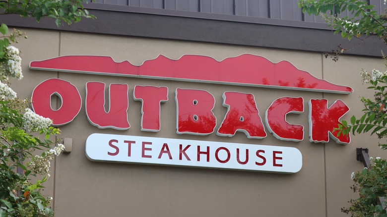 Outback Steakhouse sign and logo