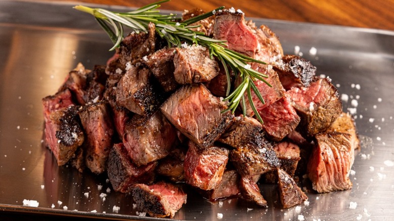 Outback Australia steak on tray