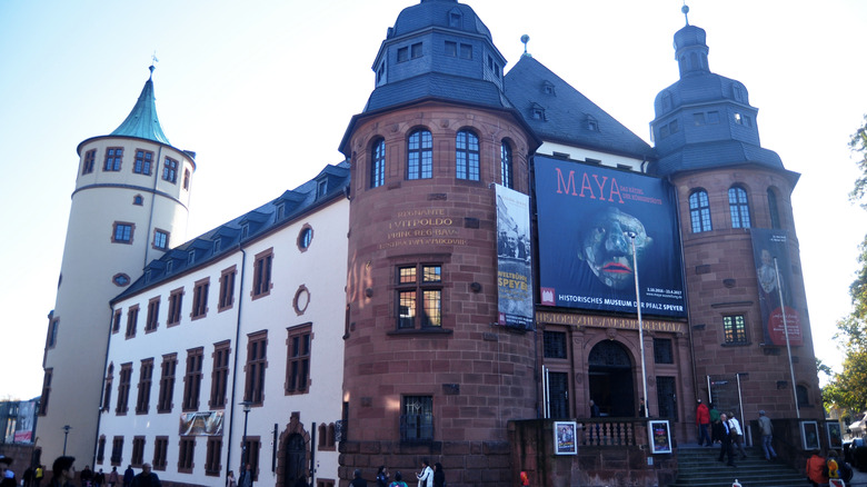 German building with three turrets