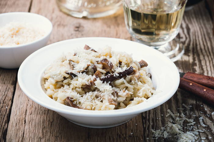 Wild Mushroom Risotto With Black Truffle Oil