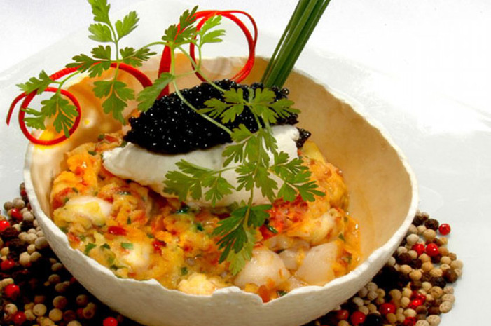 Scrambled Eggs With Lobster and Caviar