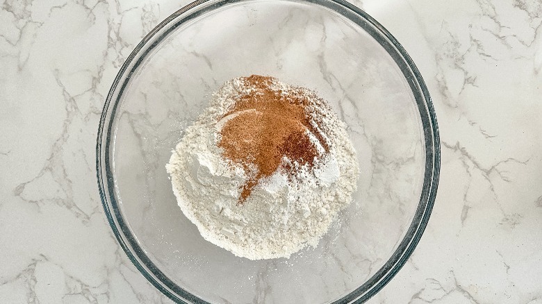 dry ingredients for pumpkin bread