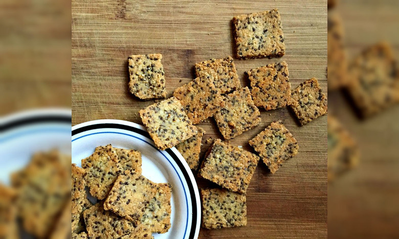 chia parmesan crackers