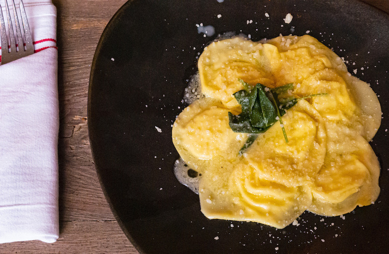 Homemade Ricotta Ravioli in a Butter and Sage Sauce