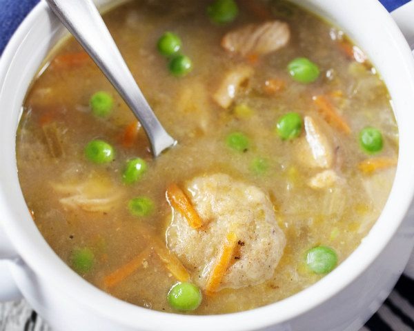 Pea and Dumpling Soup