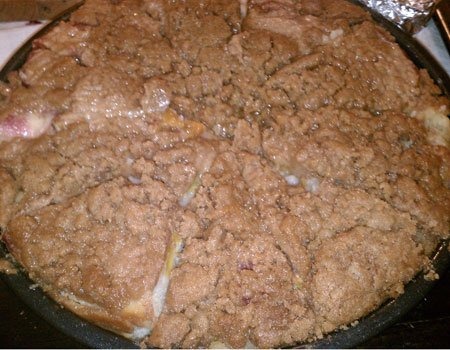 peach coffee cake