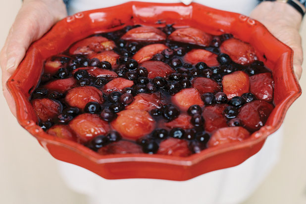 2. Peaches and Berry Bake