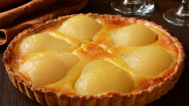 whole-pear tart