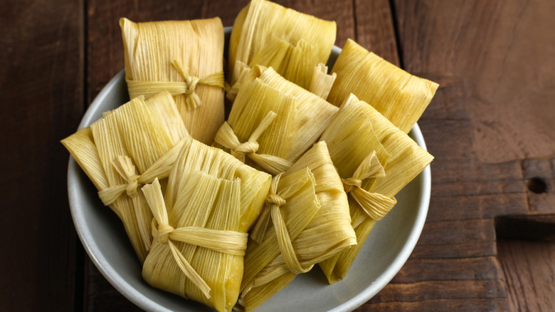 Basket of tamales