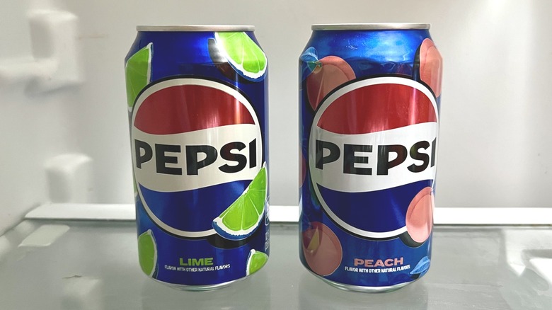 Pepsi Lime and Pepsi Peach