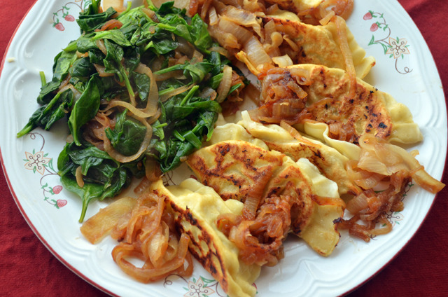 Parsnip Pierogis With Spring Onion 