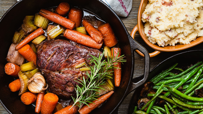 pot roast with carrots