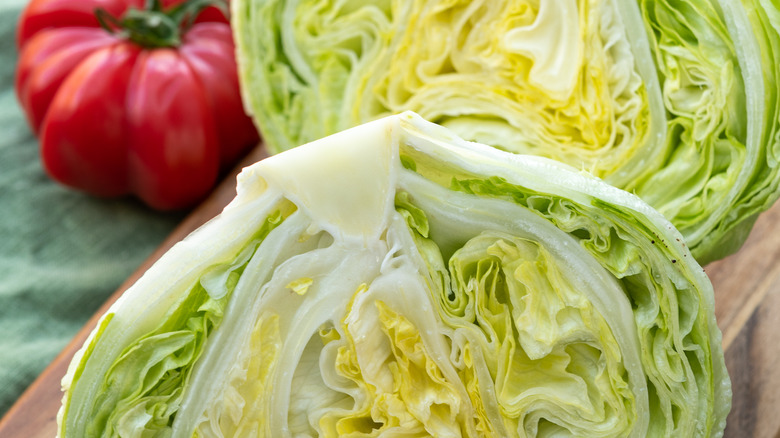 chopped iceberg lettuce