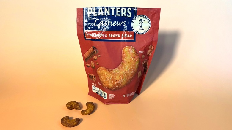 bag of cinnamon sugar cashews