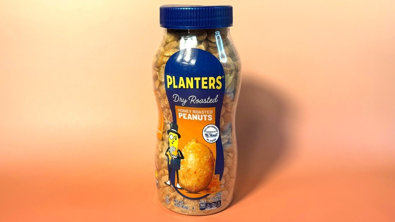 jar of honey roasted peanuts