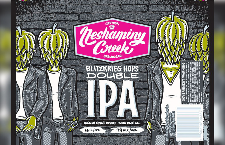 Blitzkrieg Hops Double IPA, Neshaminy Creek Brewing Company