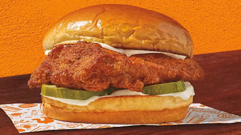 Popeyes blackened chicken sandwich