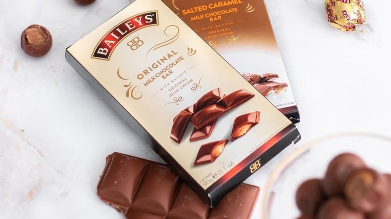 Baileys liquor filled milk chocolate