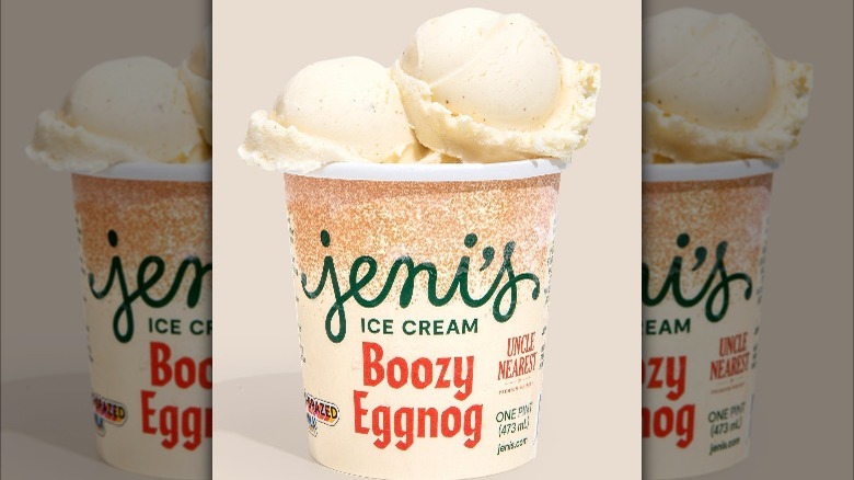 Jeni's boozy eggnog ice cream