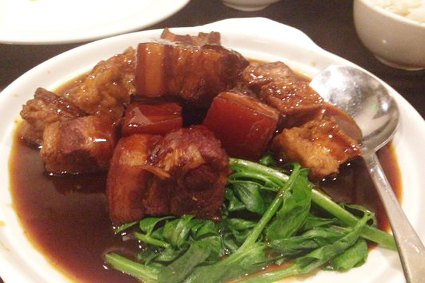 Red Lantern, Seattle: Brown Braised Pork Belly with Tofu