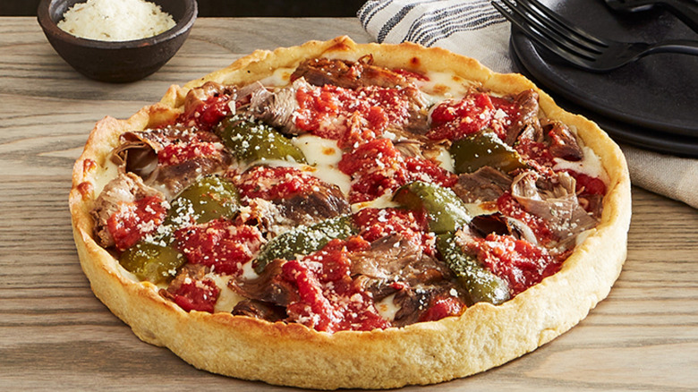 Lou Malnati's Italian Beef Deep Dish Pizza