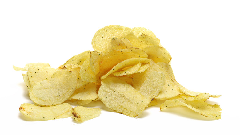 crushed potato chips