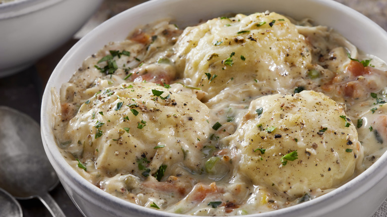 Chicken and dumplings stew