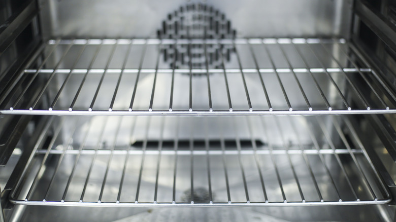 interior of an empty oven