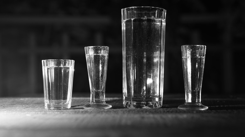 assortment of glasses