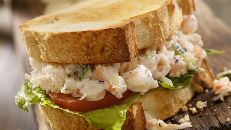 seafood salad sandwich