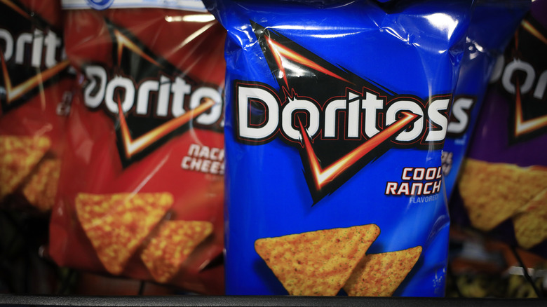 Bags of Doritos chips