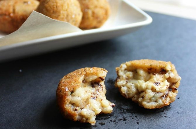 Prosciutto and Chocolate Arancini