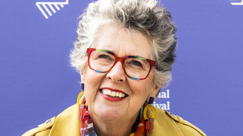 Prue Leith smiles at event