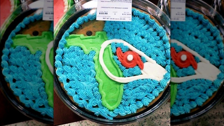 Hurricane Irma cookie cake from Publix