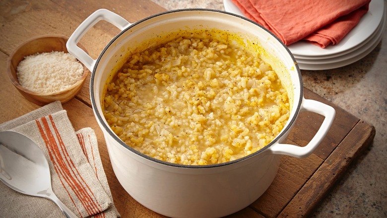 Oven Baked Pumpkin Risotto