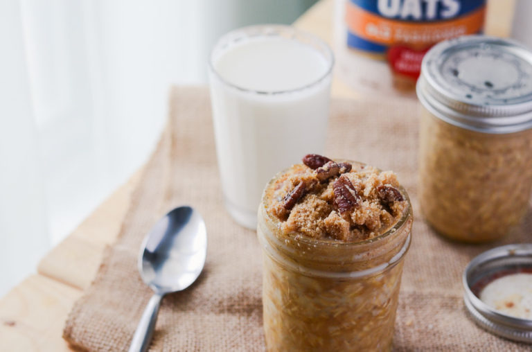 Pumpkin Pecan Overnight Oats