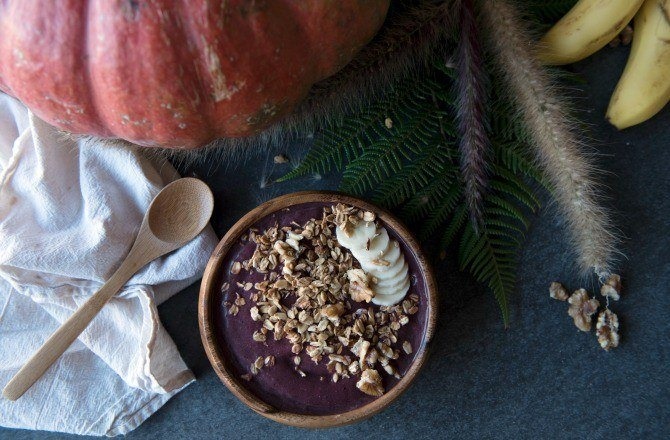 pumpkin smoothie bowl