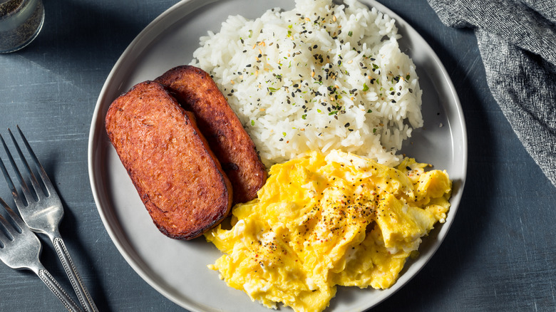 Spam, eggs, and rice