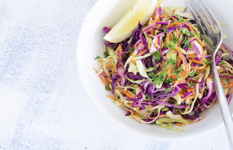 Tri-Color Slaw With Lime Dressing