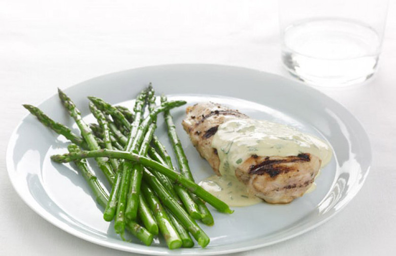 Grilled Chicken With Mustard-Tarragon Sauce