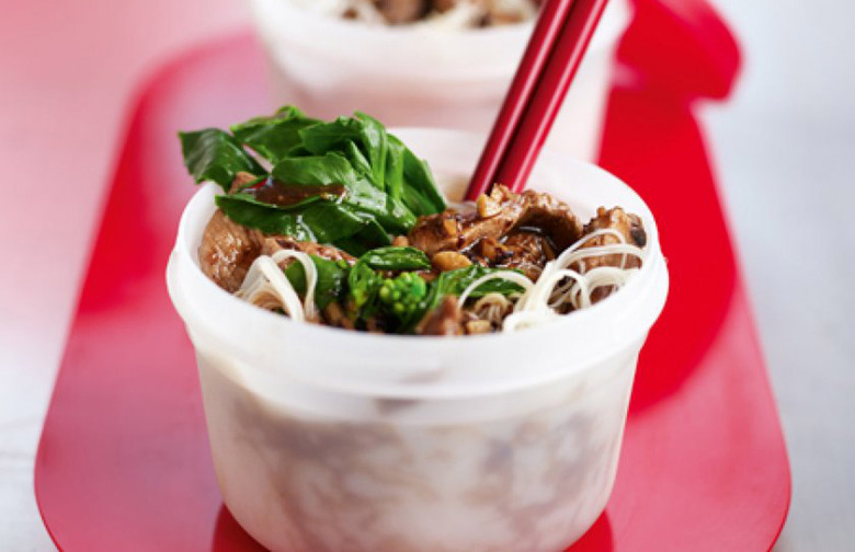 Rice Noodles With Pork and Black Bean Sauce