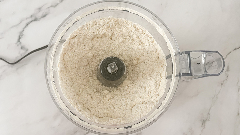 flour crumbles in food processor 