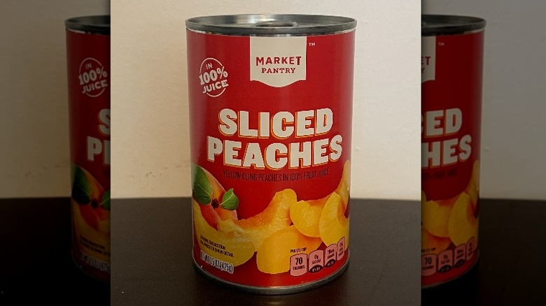 Market Pantry canned peaches