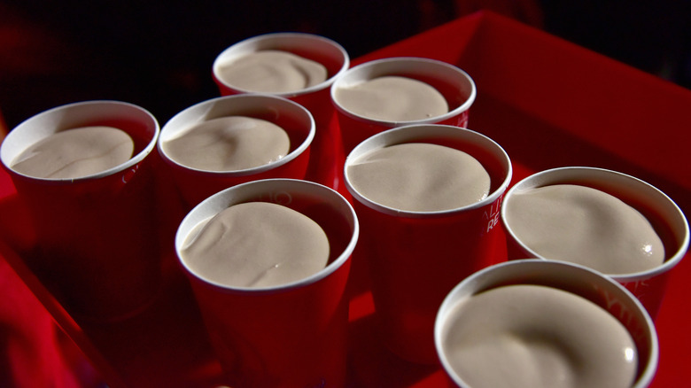 Wendy's chocolate Frosties on tray