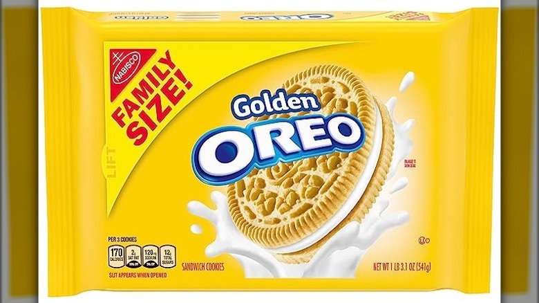 Golden Oreos package